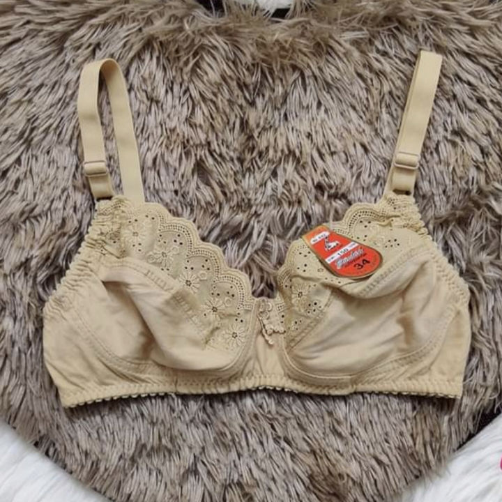 Moodstrings Imported Thai Soft Cotton Bra for Women All Season Soft Cotton Fabric Wire Free Style Solid Color Adjustable Long Belt