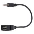 3.5mm black car Aux audio cable to USB audio cable car electronics for Play Music car audio cable USB headphone converter. 