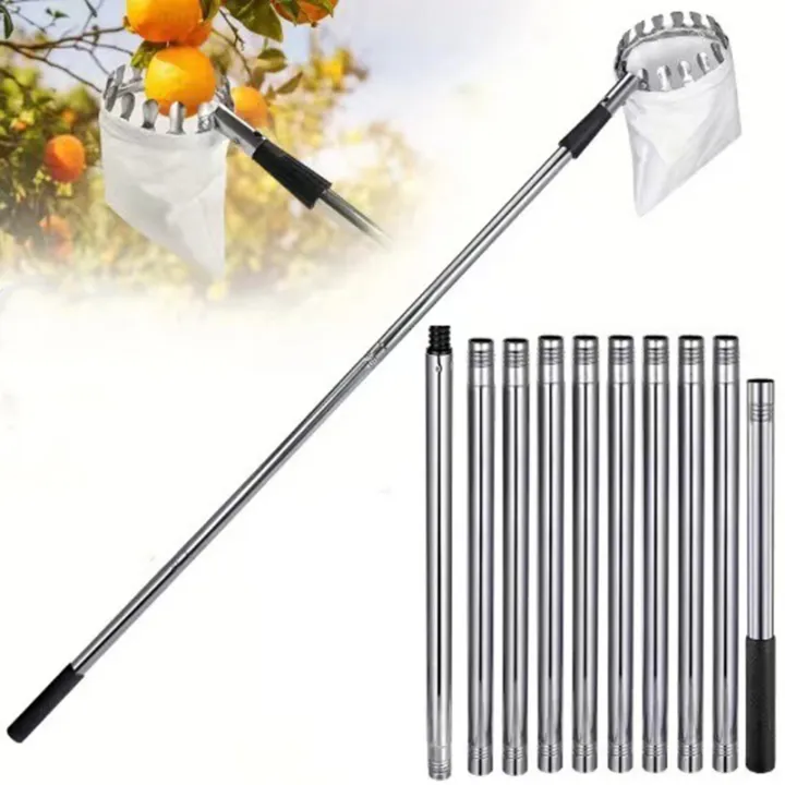 Stainless%20Steel%20Splicing%20Rod%20Fruit%20Picker%201.6/2.4/3.2/4M%20Telescopic%20Pole%20High%20Tree%20Orchard%20Picking%20Tool%20For%20Farm%20Garden%20Supplies%20-%20Image%205