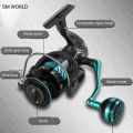 All Metal Fishing Reel 5.2:1 Gear Ratio Replaceable Handie Dk 4000 Series Spinning Fishing Reel Accessories. 