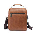 Men's Durable Shoulder Bag High Quality PU Leather Cross Body Sling Bags Travel Crossbody Fashion Pack for Male.