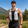 Men Women Breathable Mesh Running Hydration Vest Reflective Strip Multi-Pocket Adjustable Sports Vest Marathon Jogging Trail. 