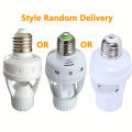 Smart Led Light Bulb Converter Motion Sensor E27 Base 85-265V Holder E27 PIR Induction Sensor Adapter Lamp Base Auto Switch. 