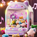 DIY Automatic Doll Machine Kids Coin Operated Play Game Mini Claw Catch Toys Crane Machines Music Doll for Christmas . 