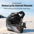 TELESIN Motorcycle Helmet Mount Strap Flodable Front Chin Mount for GoPro 13 12 11 10 9 8 DJI Osmo Action Insta360 Accessories. 