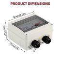 Double PG Solar photovoltaic PV DC Combiner Box 600V Surge Lightning Protection 1 input 1 out Fuse MCB SPD Distribution Box IP65. 