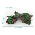 Lifelike Aquarium Cave Ornament with Greenery Design Creates a Comfortable Hiding Spot for Aquatic Animals Enhances. 