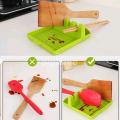 Kitchen Spoon Holders Fork Spatula Rack Shelf Organizer Plastic Spoon Rest Holder Non-slip Spoons Pad Kitchen Utensil - Oven Cover - kitchen rack. 