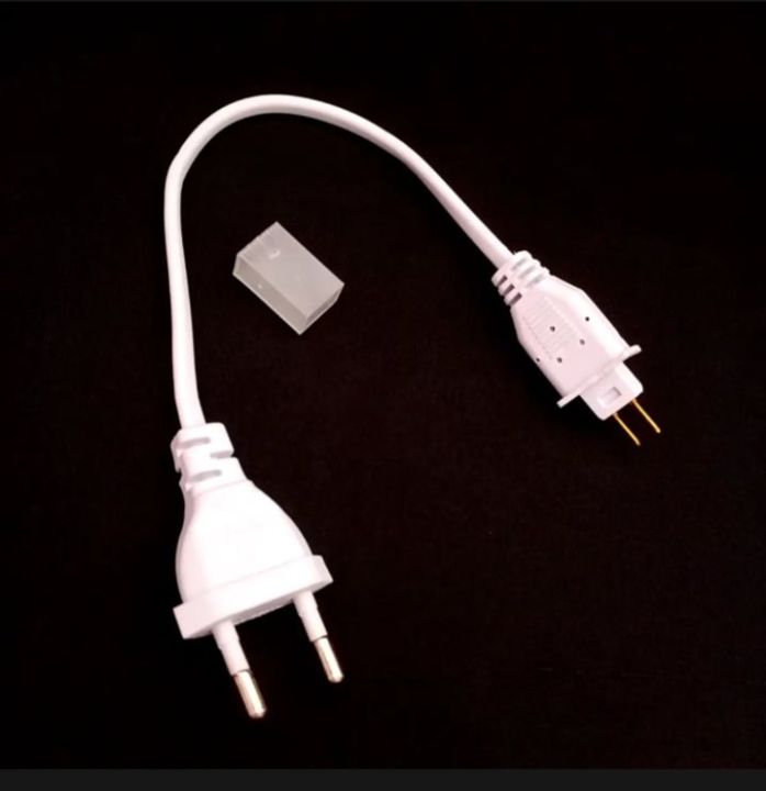LED Flexible Rope Light 2 Pin EU Plug 6mm Connector Adapter