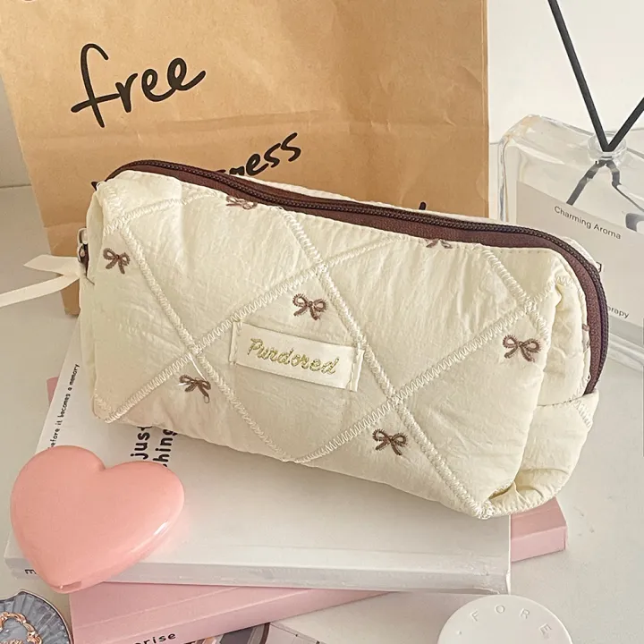Fashion%20Brown%20Bow%20Cake%20Women%20Makeup%20Zipper%20Bag%20Large%20Capacity%20Tote%20Organizer%20Toiletry%20Cosmetic%20Pouch%20Ladies%20Make%20Up%20Handbag%20-%20Image%206