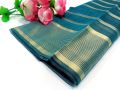 Beautiful Golden Lining Organza Dupatta for Girls in Zinc Color. 