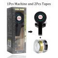 Mini Portable Printer DIY Handhold Typewriter Label Maker for MOTEX E101 Lettering Machine with 2 Roll 3D Embossing Manual Tape. 
