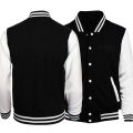 Black Gray White Solid Color Jacket Loose Oversize S-5XL Clothes Men Women Baseball Uniform Street Coat Warm Fleece Soft Jackets.