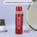 Sports Vacuum Flask Water Bottle 750ml Stainless Steel- Hot and Cold Thermos. 