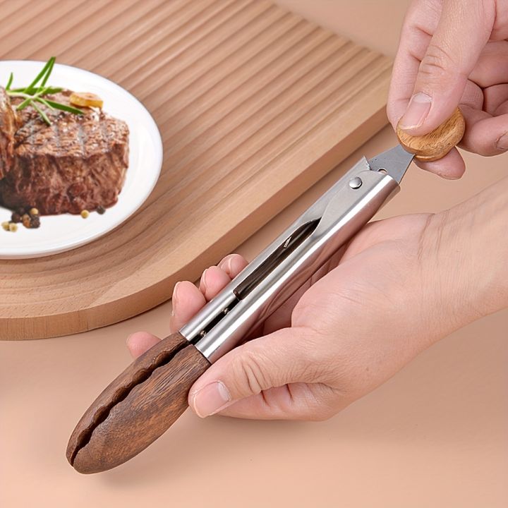 Cooking%20Tong,%20Walnut%20Wood%20Tong,%20Stainless%20Steel%20Anti-Slip%20Long%20Handle%20Wood%20Salad%20Tong%20with%20Hanging%20Hole,%20Household%20Creative%20Tong%20-%20Image%206