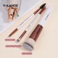 MAANGE 3PCS Makeup Brushes Set Foundation Concealer Brush Eyelashes Brush Eyeshadow Brush Blending Soft Bristles Makeup Tools. 