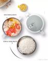 TIFFIN / LUNCH BOX ROUND SHAPED SINGLE LAYER INSULATED STAINLESS STEEL. 