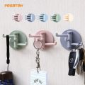 3 Rotatable Seamless Adhesive Hook Strong Bearing Stick Hook Kitchen Wall Hanger Bathroom Kitchen Supplies Hooks Home Organizer. 