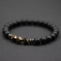 Fashion Mens Bracelet Black Onyx Stone Braclet Irregular Natural Tiger Eyes Sodalite Beaded Braslet Pulsera Hombre Accessories. 