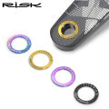 Risk 2pcs Bike Titanium alloy Pedal Washer,OD 20mm Spacer Gasket for MTB Road Bicycle Crank Protection Pad Ring,Repair Gasket. 