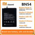 Redmi BN54 Battery BN54 For Xiaomi Redmi Note 9 Note9 Redmi 10X 4520mAh Battery 4G. 