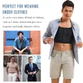 Men's Faja Compression Corset Vest Slimming Undershirt Male Corset Tank Tops Hide Gynecomastia Chest Binder Tank Top. 