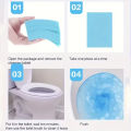 Blue Toilet Bowl Cleaner Sheets Dissolving Strips Deep Cleaning Deodorizing Descaling Septic Safe Tank Tablets Alternative. 