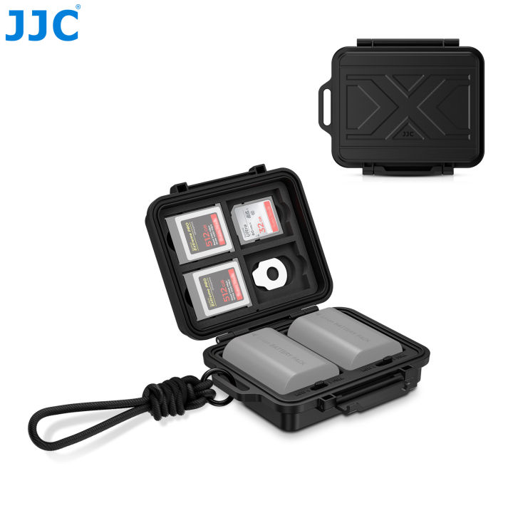 JJC Camera Battery Memory Card Case Battery Holder Box For  LP-E6 Fuji NP-W235 Olympus BLX-1  NP-FZ100  EN-EL15