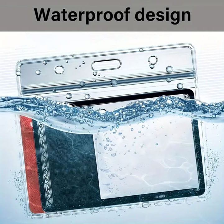 10pcs%20Horizontal%20ID%20Card%20Holder,%20Resealable%20Zipper,%20Transparent%20Plastic,%20Waterproof%20PVC,%20High%20Transparency%20-%20Image%204