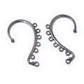10pcs 60x36mm DIY Earrings Hair Jewelry Making Gold Silver Color Wedding Accessories Copper Metal Bridal Combs Findings. 