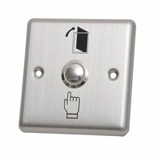 Metal Silver Exit Push Button Switch