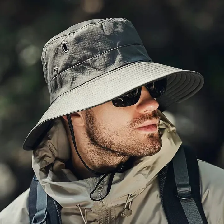 Mens%20Wide%20Brim%20Sun%20Hat%20Waterproof%20UPF50%20Plus%20UV%20Protection%20Bucket%20Hat%20for%20Fishing%20Hiking%20Camping%20Summer%20Outdoor%20Fishing%20Hat%20-%20Image%206