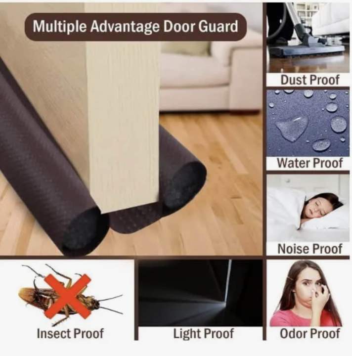 Dedicated 1Pcs Door Bottom Sealing Strip Under Door Draft Stopper Wind Noise Acustic Foam Blocker Insects Door Stopper Holder