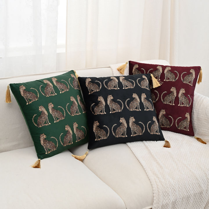 BUYNOW%201PC%20Luxury%20Leopard%20Print%20Tassel%20Lace%20Pillowcase%20No%20Pillow%20Core%20for%20Living%20Room%20Bedroom%20Sofa%20Cushion%20Cover%20Decoration%20-%20Image%202