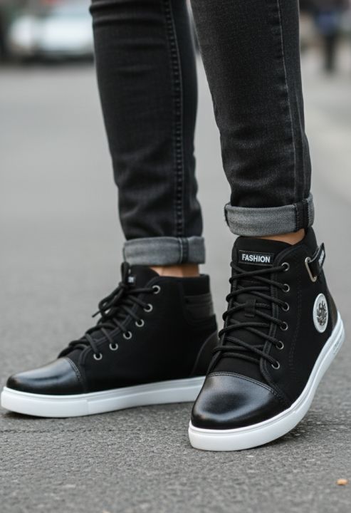 Sneakers shoes for men lace up shoes for men with trendy design rubber sool sneakers shoes.