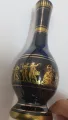 24 Carat Gold
plated greece Decorative vas handmade /KE made in Greece  Black And 24K Gold Vase
/
KE Greece 24K Gold Hand Made Vase Greek Mythology 7” Tall. 