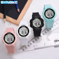 Watch For Women Girls 50M Waterproof SYNOKE Brand Silicone Female Watch Student Digital Watches Clock. 