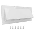 RV Exhaust Vent Cover White Range Hood Sidewall Vent Cover with Lockable Clips for Trailer Camper RV Range Hood Vent Cover. 