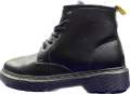 Black Classic Top Boot For Mens With Stiching. 