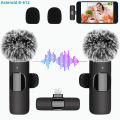 New Wireless Lavalier Microphone Portable Audio Video Recording Mini Microphone for iPhone Android PC Camera Live Gaming Phone. 