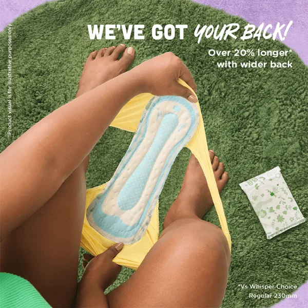 Whisper%20Ultra%20Clean%20Sanitary%20Napkin%20(XL%20Wings)%2015Pads%20-%20Image%206