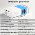 2025 New YG300 Mini LED Projector Yg300 Upgraded Version 1000 Lumen 320x240P HDMI-compatible USB Audio Home Media Player Beamer. 