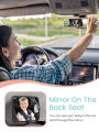1PC New Style Wide-Angle Baby Car Mirror Rear Seat Safety Square Monitor for Baby or Child Seats.