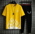 NEW ARRIVALS 2 PC  SPORT'S WEAR PRINTED SUMMER TRACKSUIT FOR MEN _ SOFT AND COMFORTABLE FABRIC SUMMER TRACKSUIT FOR MEN _TRACKSUIT FOR MEN_ PREMIUM T SHIRT AND TROUSER SET PRINTED SUMMER TRACKSUIT FOR MEN_TRACKSUIT FOR BOYS. ( MULTIPLE COLORS). 