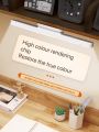 HOMEFISH LED Desk Lamp Magnetic Hanging Night Light USB Rechargeable Table Lamp 3 Colors Reading Light For Cabinet Closet.