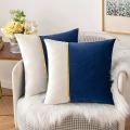 Luxury Velvet Cushion Cover for Sofa, Bed, or Chair, 1 Piece, Multiple Colors. 
