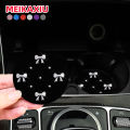 A Pair of Bow Glitter Blingbling Water Coasters Waterproof Non-Slip Car Water Cup Holder Car Interior Accessories for Women. 