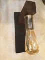 Wood Wall Lamp, Wood Bulb Holder, Light E-27 bulb holder. 