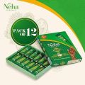 12 Pieces Neha Oil based Green Mehedi Cone. 