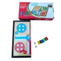 Mangetic Foldable Ludo Game With All Complete Accosseries For Play And Fun To Children Boys And Girls To Adults -9.8'×3.5'×19.7'Cm. 